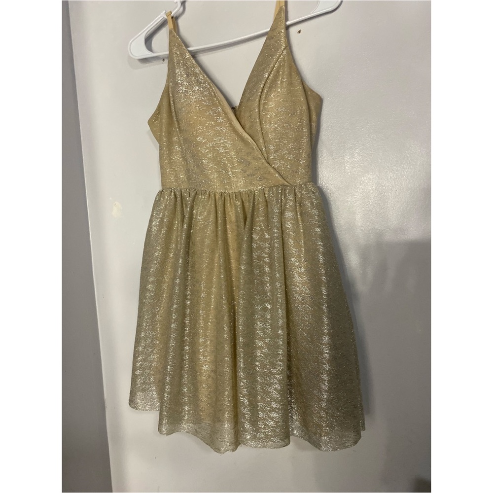 Gold glitter dress